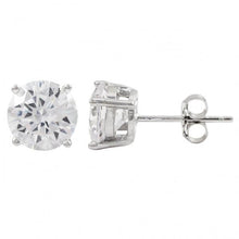 Load image into Gallery viewer, DLF White Rhodium Plated Sterling Silver Post Stud Earrings W18