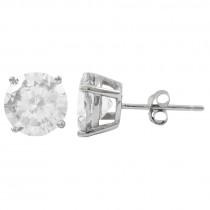 Load image into Gallery viewer, DLF White Rhodium Plated Sterling Silver Post Stud Earrings W18