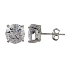Load image into Gallery viewer, DLF White Rhodium Plated Sterling Silver Post Stud Earrings W18