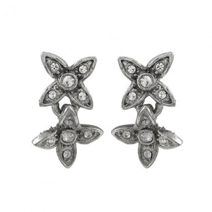 DLF Cry Flower Post Silver Earrings W18