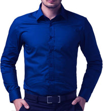 Load image into Gallery viewer, sujit Formal Blue Shirt