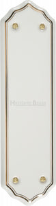 Shaped Fingerplate Gold line