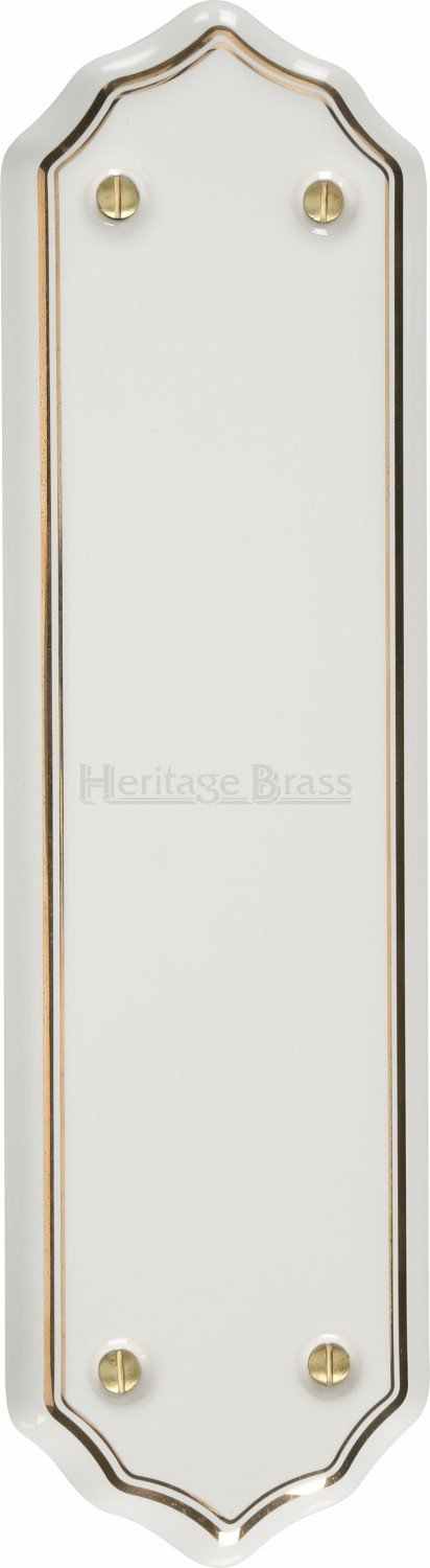 Shaped Fingerplate Gold line