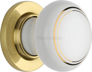 Gold Line Knob with Polished Brass base