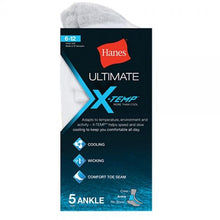 Load image into Gallery viewer, Hanes Men&#39;s Ultimate X-Temp™ Ankle Socks - White