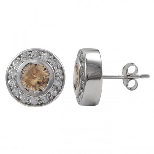 DLF Sterling Silver Post Earrings