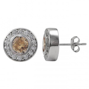 DLF Sterling Silver Post Earrings