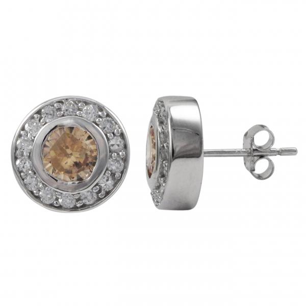 DLF Sterling Silver Post Earrings