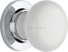 Load image into Gallery viewer, White Crackle Knob