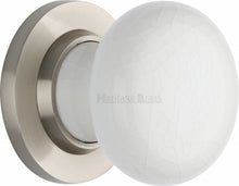 Load image into Gallery viewer, White Crackle Knob