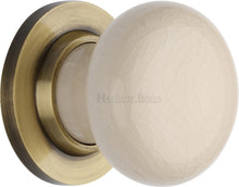 Load image into Gallery viewer, Cream Crackle Knob