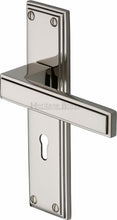 Load image into Gallery viewer, Heritage Brass Door Handle Lever Lock Atlantis Design