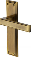 Load image into Gallery viewer, Heritage Brass Door Handle Lever Latch Atlantis Design