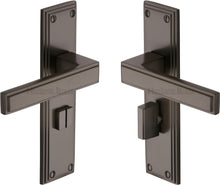 Load image into Gallery viewer, Heritage Brass Door Handle for Bathroom Atlantis Design