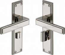 Load image into Gallery viewer, Heritage Brass Door Handle for Bathroom Atlantis Design