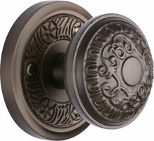 Load image into Gallery viewer, Heritage Brass Mortice Knob on Rose Aydon Design