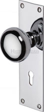 Load image into Gallery viewer, Heritage Brass Mortice Knob on Lock Plate Balmoral Design