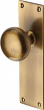 Load image into Gallery viewer, Heritage Brass Mortice Knob on Latch Plate Balmoral Design