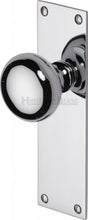 Load image into Gallery viewer, Heritage Brass Mortice Knob on Latch Plate Balmoral Design