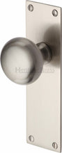 Load image into Gallery viewer, Heritage Brass Mortice Knob on Latch Plate Balmoral Design