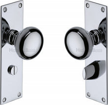 Load image into Gallery viewer, Heritage Brass Mortice Knob on Bathroom Plate Balmoral Design