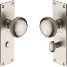 Load image into Gallery viewer, Heritage Brass Mortice Knob on Bathroom Plate Balmoral Design
