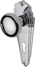 Load image into Gallery viewer, Heritage Brass Mortice Knob on Lock Plate Broadway Design