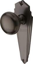 Load image into Gallery viewer, Heritage Brass Mortice Knob on Latch Plate Broadway Design
