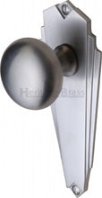 Load image into Gallery viewer, Heritage Brass Mortice Knob on Latch Plate Broadway Design