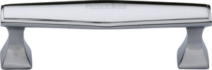 Heritage Brass Cabinet Pull Deco Design 96mm CTC