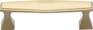 Heritage Brass Cabinet Pull Deco Design 96mm CTC