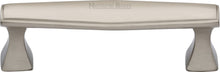 Load image into Gallery viewer, Heritage Brass Cabinet Pull Deco Design 96mm CTC