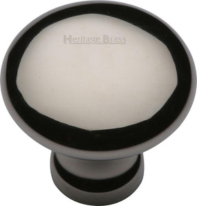 Heritage Brass Cabinet Knob Mushroom Design 32mm