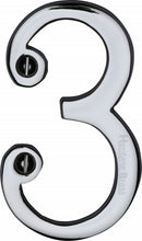 Load image into Gallery viewer, Heritage Brass Numeral 3 Face Fix 76mm (3&quot;)