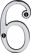 Load image into Gallery viewer, Heritage Brass Numeral 6 Face Fix 76mm (3&quot;)