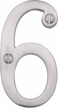 Load image into Gallery viewer, Heritage Brass Numeral 6 Face Fix 76mm (3&quot;)