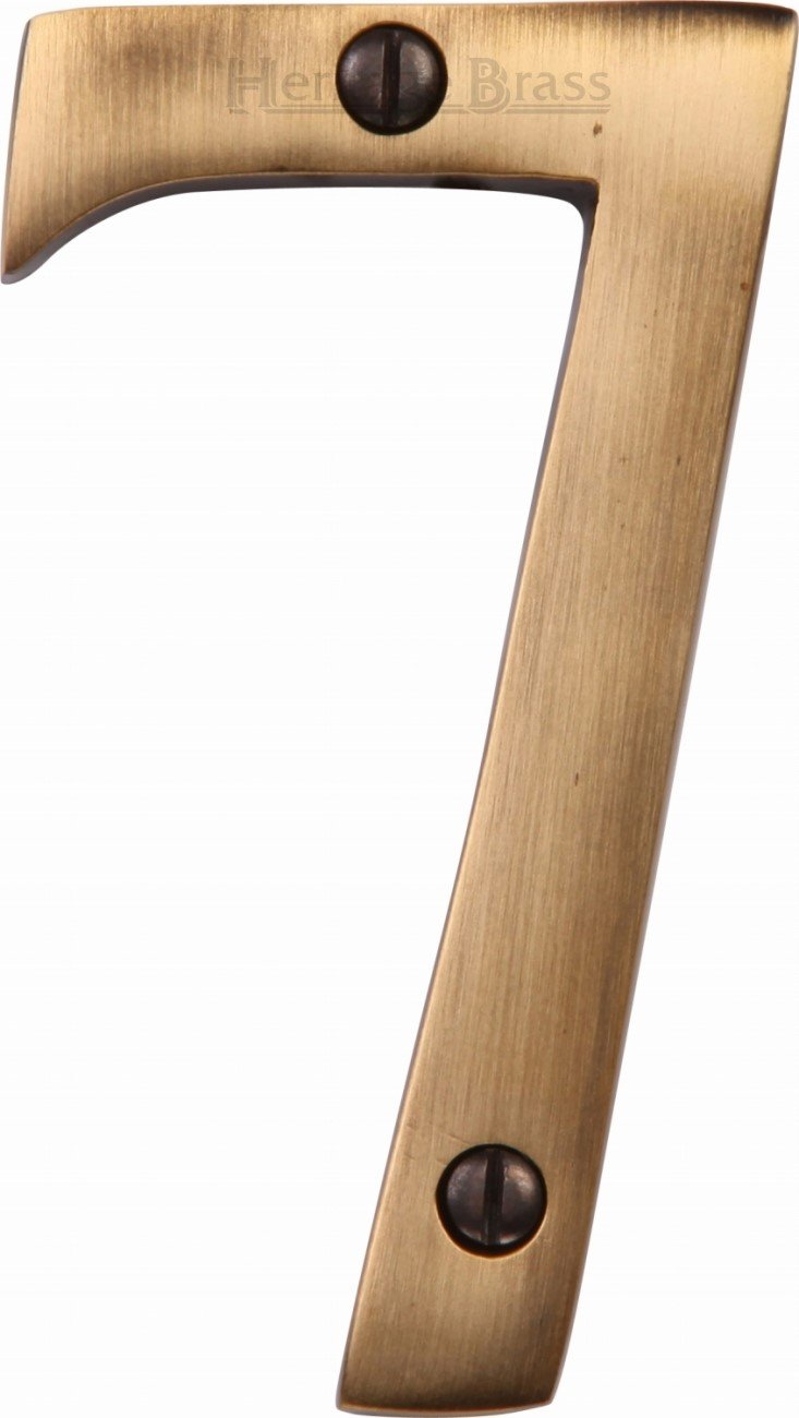 Heritage Brass Numeral 7 Face Fix 76mm (3