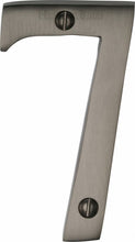 Load image into Gallery viewer, Heritage Brass Numeral 7 Face Fix 76mm (3&quot;)