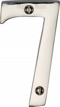 Load image into Gallery viewer, Heritage Brass Numeral 7 Face Fix 76mm (3&quot;)