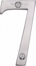 Load image into Gallery viewer, Heritage Brass Numeral 7 Face Fix 76mm (3&quot;)