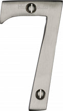 Load image into Gallery viewer, Heritage Brass Numeral 7 Face Fix 76mm (3&quot;)