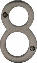 Load image into Gallery viewer, Heritage Brass Numeral 8 Face Fix 76mm (3&quot;)