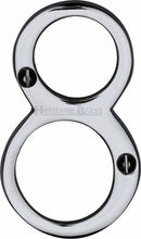 Load image into Gallery viewer, Heritage Brass Numeral 8 Face Fix 76mm (3&quot;)