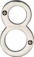 Load image into Gallery viewer, Heritage Brass Numeral 8 Face Fix 76mm (3&quot;)