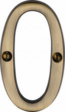 Load image into Gallery viewer, Heritage Brass Numeral 0 Face Fix 76mm (3&quot;)