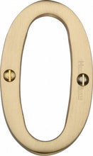 Load image into Gallery viewer, Heritage Brass Numeral 0 Face Fix 76mm (3&quot;)