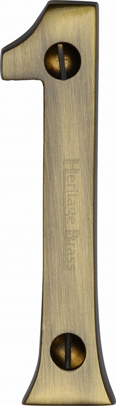 Heritage Brass Numeral 1 Face Fix 76mm (3