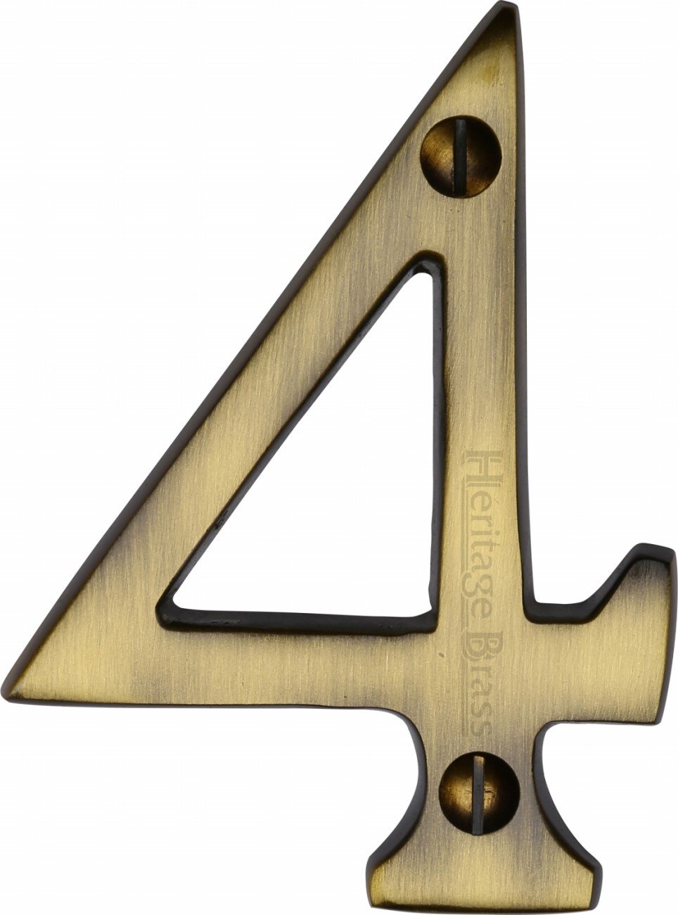 Heritage Brass Numeral 4 Face Fix 76mm (3