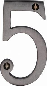 Heritage Brass Numeral 5 Face Fix 76mm (3")