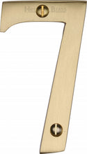 Load image into Gallery viewer, Heritage Brass Numeral 7 Face Fix 76mm (3&quot;)